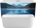 Produktbild: Calmwaters Vorwand-Badewanne 180x80 cm Komplettset Seamless Comfort, fugenloses Design, vormontiert mit Schürze & Ablaufgarnitur,  EU, Acryl, 02SL6220