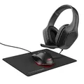 Produktbild: Trust Gaming GXT 790 Tridox Gaming PC Set - Leichtes Headset mit 50-mm-Treiber und 3,5-mm Klinke, Programmierbare USB Maus 200-6400 DPI, Mauspad, Gamer Setup für Computer/Laptop - Schwarz