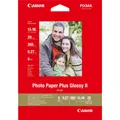 Produktbild: Canon PP-201 / 2311B018 / Plus Glossy II Fotopapier weiß (12,7 x 17,8cm, 5 x 7''