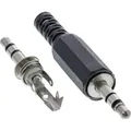 Produktbild: InLine Klinkenstecker 3,5mm Stereo Lötversion, 3.5mm, Schwarz, Silber, Metall, 2 g, 70 mm, 123 mm - Schwarz/Silber