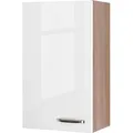 Produktbild: Flex-Well Exclusiv Küchen-Oberschrank Valero 50x89cm Hochglanz Weiß-Sonoma Eiche