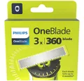 Produktbild: Philips Ersatzscherteil OneBlade 360 Ersatzklingen 3er-Pack QP430/50, 3 St., präzise Rasur und Trimmen