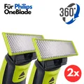 Produktbild: 2x 360° Ersatzklinge für Philips OneBlade Rasier Klinge QP2520/QP2530/QP2630