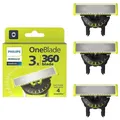 Produktbild: Philips QP430-50 OneBlade 360 Lame di Ricambio per Rasoio 3 pezzi Wet and Dry Ac