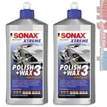 Produktbild: 2x Sonax XTREME Polish+Wax 3 Hybrid NPT 500 ml Politur, Wachs Kratzerentferner