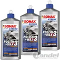 Produktbild: 3x 500ml SONAX XTREME POLISH+WAX 3 HYBRID NPT LACKVERSIEGELUNG POLITUR WACHS