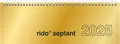 Produktbild: Querterminbuch Mod. septant 2025 | 305×105 mm Karton gold
