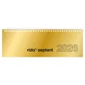 Produktbild: rido/idé Kalender septant 2026 Tischquerkalender 30,7 x 10,5 cm gold