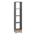 Produktbild: VitaliSpa® Bücherregal Malia, Grau/Artisan, 35.2 x 159.5 cm, 1-tlg.