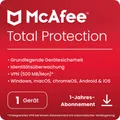 Produktbild: McAfee Total Protection (1 User, 1 Geräte/User, 12 Monate) (MTP00GNR1RDD)