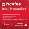 Produktbild: McAfee Total Protection 1 Gerät - 1 Jahr Software