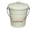Produktbild: RIESS 0369-006 Bioeimer mit Deckel 20 cm, 3,50 L, Emaille, Classic, Nilgrün P...