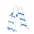 Produktbild: Sicherheitsleiter aus Stahl mit 2 x 3 Stufen für Becken bis 90 cm Höhe Pool