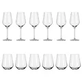 Produktbild: RITZENHOFF 12er-Set LICHTWEISS AURELIE 6 x Weißweinglas 6 x Wasserglas