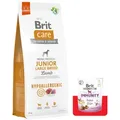 Produktbild: BRIT CARE Dog Hypoallergenic Junior Large Breed Lamb 12kg + Brit Care Snack Immunity 150g