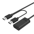 Produktbild: 4894160032324 UNITEK Y-278 USB Kabel USB 2.0 10 m 2 x USB A USB A Schwarz UNITEK