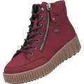 Produktbild: Rieker Plateau Stiefel Damen 32303936373436 Rot 36 EU - bordeaux - 36