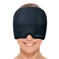 Produktbild: IEA Medical Migräne Maske schwarz, Kühlmaske Migräne, Schlafmaske kühlend, Migräne Mütze, Kopfschmerzen Mask, Migraine Relief Cap, Kopfschmerzen Maske, 360° Gelmaske Migräne, kühlende Kopfmaske