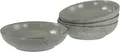 Produktbild: CreaTable Schale Nature Collection, Poke Bowl, Ø 22,5 cm, 4-tlg, Steinzeug, (Set, 4-tlg), Handwerklicher Look, Vintage, Höhe 6 cm
