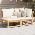 Produktbild: vidaXL 2-tlg. Garten-Lounge-Set mit Kissen Massivholz Akazie