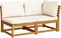 Produktbild: vidaXL 2-tlg. Garten-Lounge-Set mit Kissen Massivholz Akazie