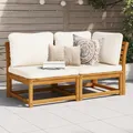 Produktbild: 2-tlg. Garten-Lounge-Set mit Kissen Massivholz Akazie