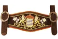 Produktbild: German Wear Hosenträger GWBayern-2 Lederhosen Hosenträger Bayerisches Wappen
