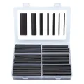 Produktbild: Offgridtec Schrumpfschlauch-Set, Verhältnis 3:1, 180 vorgeschnittene Stücke, 88 mm Länge, doppelwandig mit Klebebeschichtung, für Kabelisolierung und Lötverbindungen, verschiedene Durchmesser, schwarz