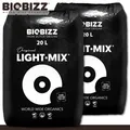 Produktbild: Biobizz 2 x 20 l Light-Mix organische Pflanzerde Grow Erde mit Perlite