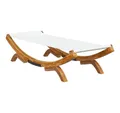Produktbild: vidaXL Gartenliege Sonnenliege 100x188,5x44 cm Bugholz Massiv Creme