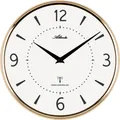 Produktbild: Atlanta 4538/9 Wanduhr Funk Funkwanduhr analog rund golden