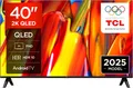 Produktbild: TCL 40V5C - 40“ Full HD Smart QLED Direct Led-Fernseher Mit Android TV & HDR - K