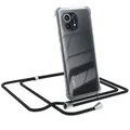Produktbild: Für Für Xiaomi Mi 11 5G Handyhülle zum Umhängen Kordel Tasche Kette Case Schwarz