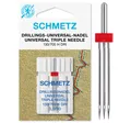 Produktbild: SCHMETZ | 1 Nähmaschinennadel | Drillings-Universal | 130/705 H DRI 3.0 | Nadeldicke 3.0/80 | auf jeder gängigen Haushaltsnähmaschine mit Zickzack-Funktion einsetzbar