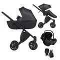 Produktbild: Anex E-Type Kinderwagen 2-in-1 schwarz eleganter Kombikinderwagen - Neu