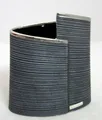 Produktbild: Keramik Vase anthrazit-silber, ca.19x17 cm H/B