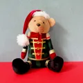 Produktbild: Weihnachtsfigur Bär sitzend grün/rot 38x23x20cm Dekofigur Figur Weihnachten