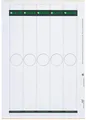 Produktbild: LEITZ® Rückenschild, auf A4-Bogen, selbstklebend, Papier, schmal/lang, 34 x 279 mm, grau (125 Stück), Sie erhalten 1 Packung á 125 Stück