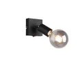 Produktbild: Reality Leuchten LED Wandstrahler, Dimmfunktion, LED wechselbar, Warmweiß, innen mit Schalter, kleine Nachttischlampe Wand-leuchte Bett, Schwarz