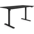 Produktbild: ESMART Germany ETX-121BB 160 x 80 cm Schwarz Ergonomischer Steh-Sitz-Schreibtisch Stufenlos elektrisch höhenverstellbar 73,5 - 123,5 cm 3x Memory ... - Schwarz