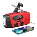 Produktbild: Notfall Solarradio mit 2000 Mah Akku Handkurbel Ladeoptionen