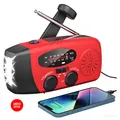 Produktbild: Notfall Solarradio mit LED Taschenlampe SOS Alarm 2000mAh Akku