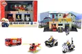 Produktbild: Dickie Fireman Sam Rescue Team 4 Fahrzeuge + Basisgarage