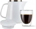 Produktbild: Tchibo Kaffeebereiter, Edelstahl-Permanentfilter, Spülmaschinengeeignet, Keramik, Weiß