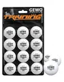 Produktbild: GEWO Tischtennisbälle Training 40+ - 3 Sterne Tischtennis-Ball aus ABS Plastik mit Naht - Hochwertige Plastik Trainingsbälle, Durchmesser 40+mm, Weiß