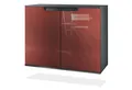 Produktbild: Vladon Kommode Sylt V3 (Moderner Küchenschrank, mit 2 großen Türen), Anthrazit matt / Bordeaux Hochglanz (92,5 x 73.5 x 35)