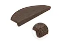 Produktbild: Metzker® Stufenmatte Stufenmatten Ariston Halbrund 65x24cm Trittfläche Kaffeebraun 15 Stück, halbrund, Höhe: 5 mm, 15 Stück im Set - Kaffeebraun