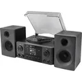 Produktbild: SOUNDMASTER Musikcenter Elite Line MCD1950SW, Plattenspieler, CD, Bluetooth, DAB+, MP3, 2x 10 W, Schwarz - Schwarz