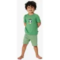 Produktbild: Schiesser Pyjama Nightwear (2 tlg) Schlafanzug, Pyjama Set, Nachtwäsche grün 98 EU
