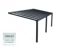 Produktbild: Palram-Canopia Terrassenüberdachung STOCKHOLM 3.4x7.4 (341x732cm) 4mm PC klar